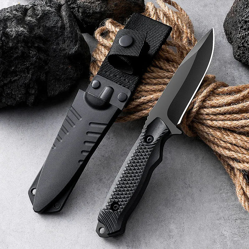 Stainless Steel Pocket Knife, High Hardness Outdoor Sheath Knife, Portable Sheath Hunting Knife