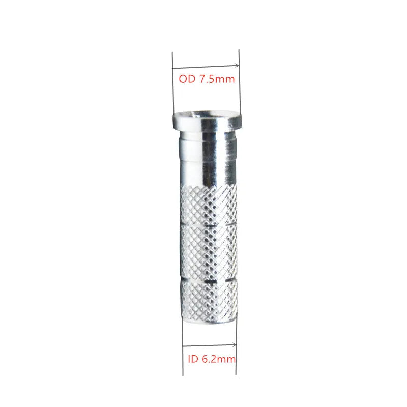 50pcs Aluminium Inserts for 6.2mm ID Carbon Arrow Shafts – Archery Hunting Use