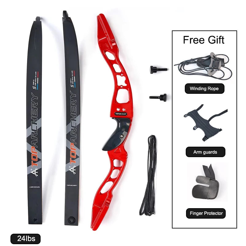 66" SF Recurve Bow Set – Alloy Riser Competition Bow Right Hand 20-40lbs
