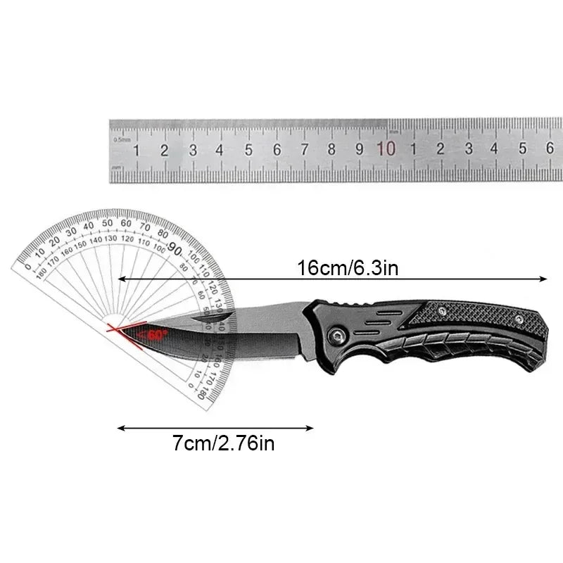 Stainless Steel Survival Knife – Folding EDC Outdoor Camping Tool