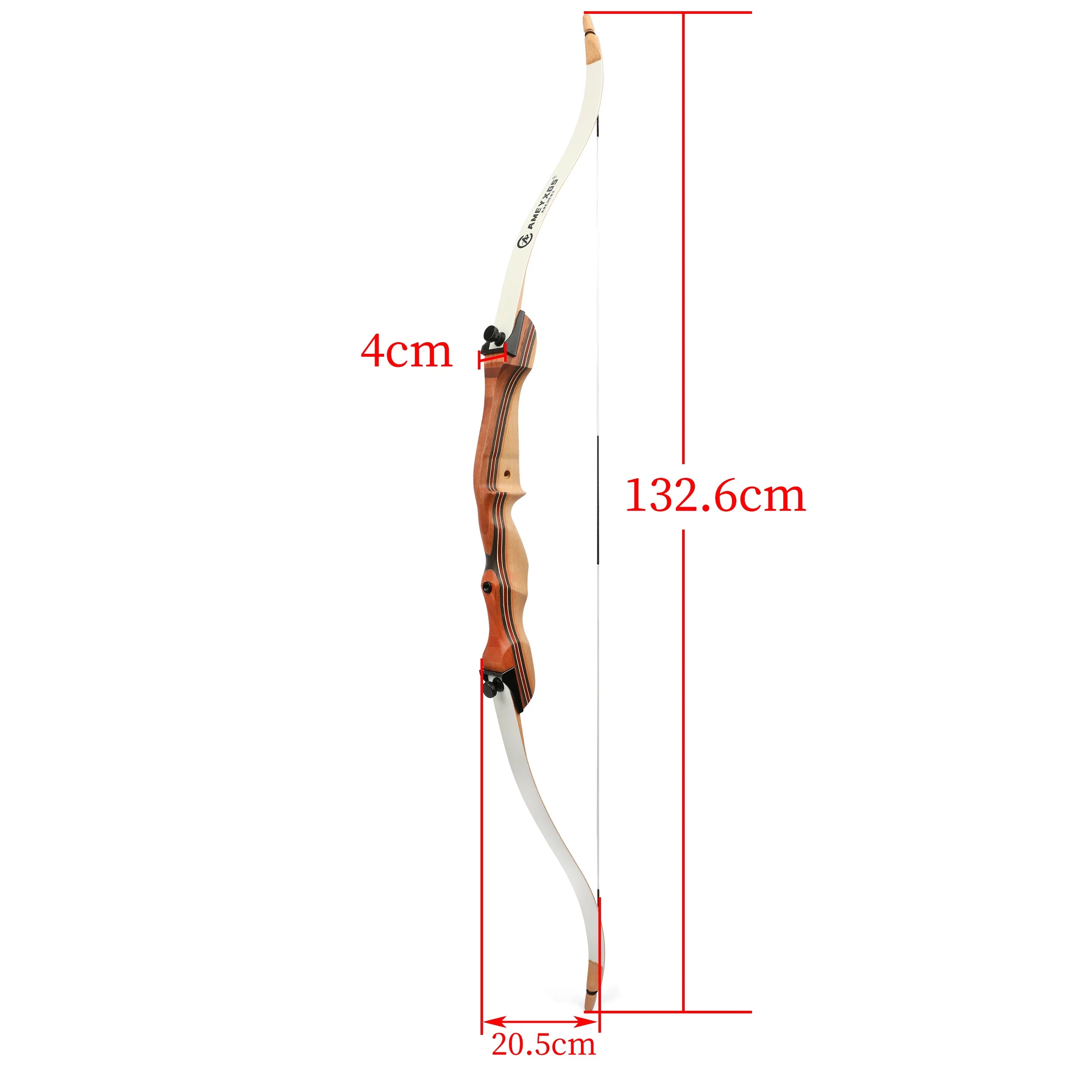 48"/54" Youth Recurve Bow – 10-20lbs Maple Laminate for Beginners and Target Practice
