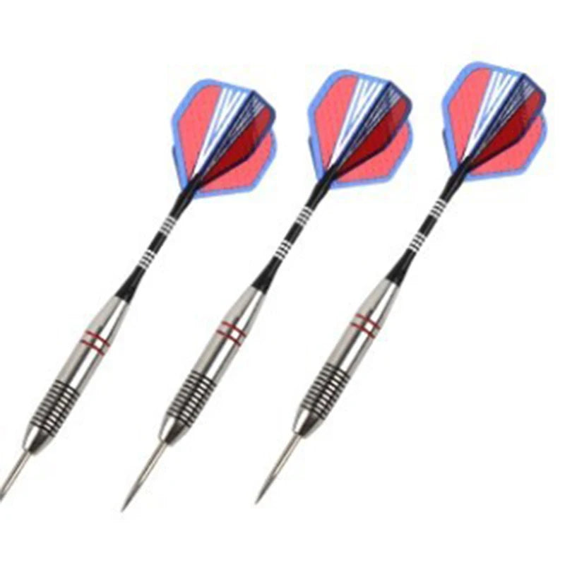 3 pcs professional steel tip darts – 24g with aluminium shafts and premium flights