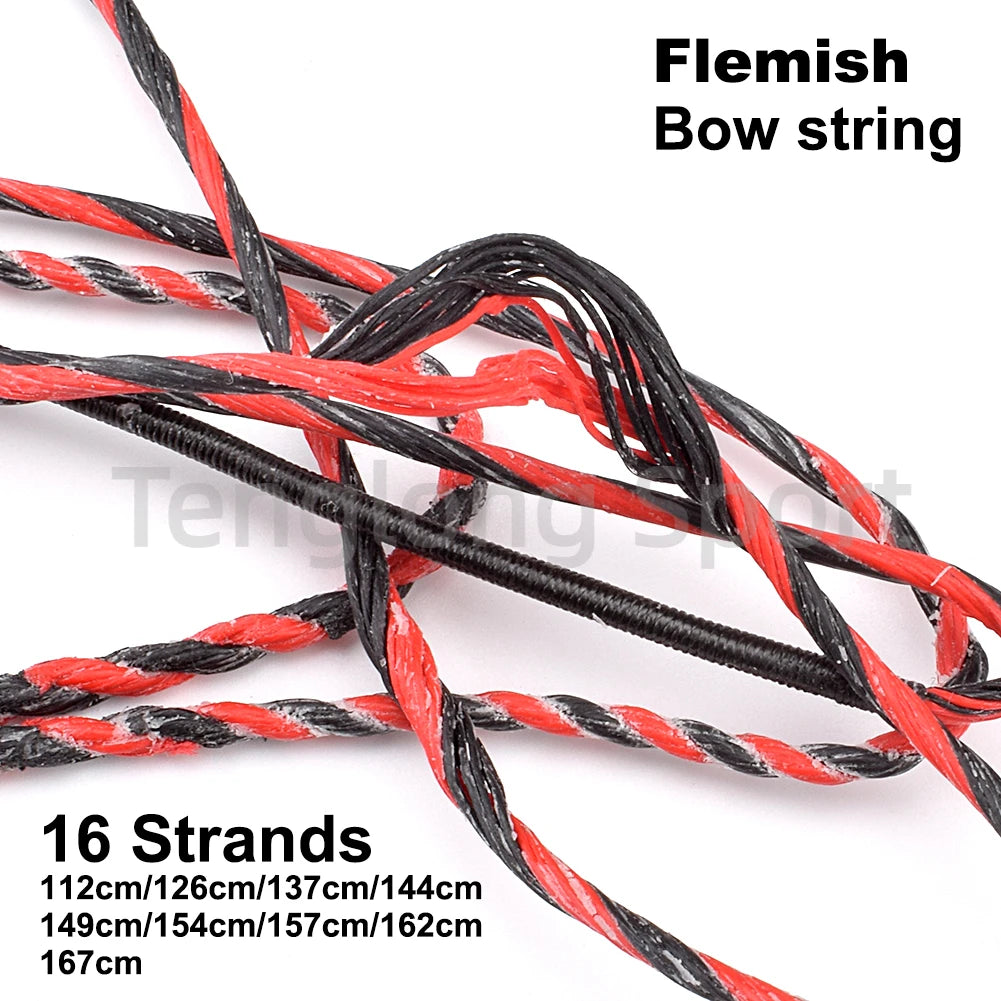 16-Strand Flemish Twist Bowstring – Fits 48" to 70" Recurve and Longbows