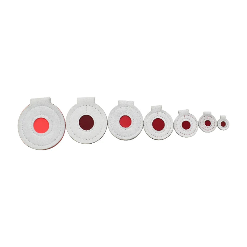 Shooting Training Bullseye Set – Hanging Leather Round Targets for Shooting Practice