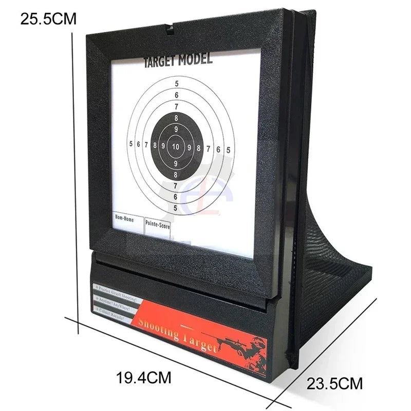 Foldable Metal Slingshot Target Box with Net – BB, Nerf & Paper Target Catcher