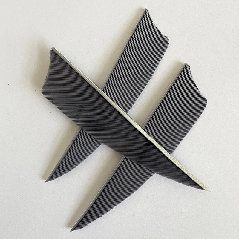 50pcs 3-Inch Natural Turkey Feather Fletching – Shield Cut RW for Archery