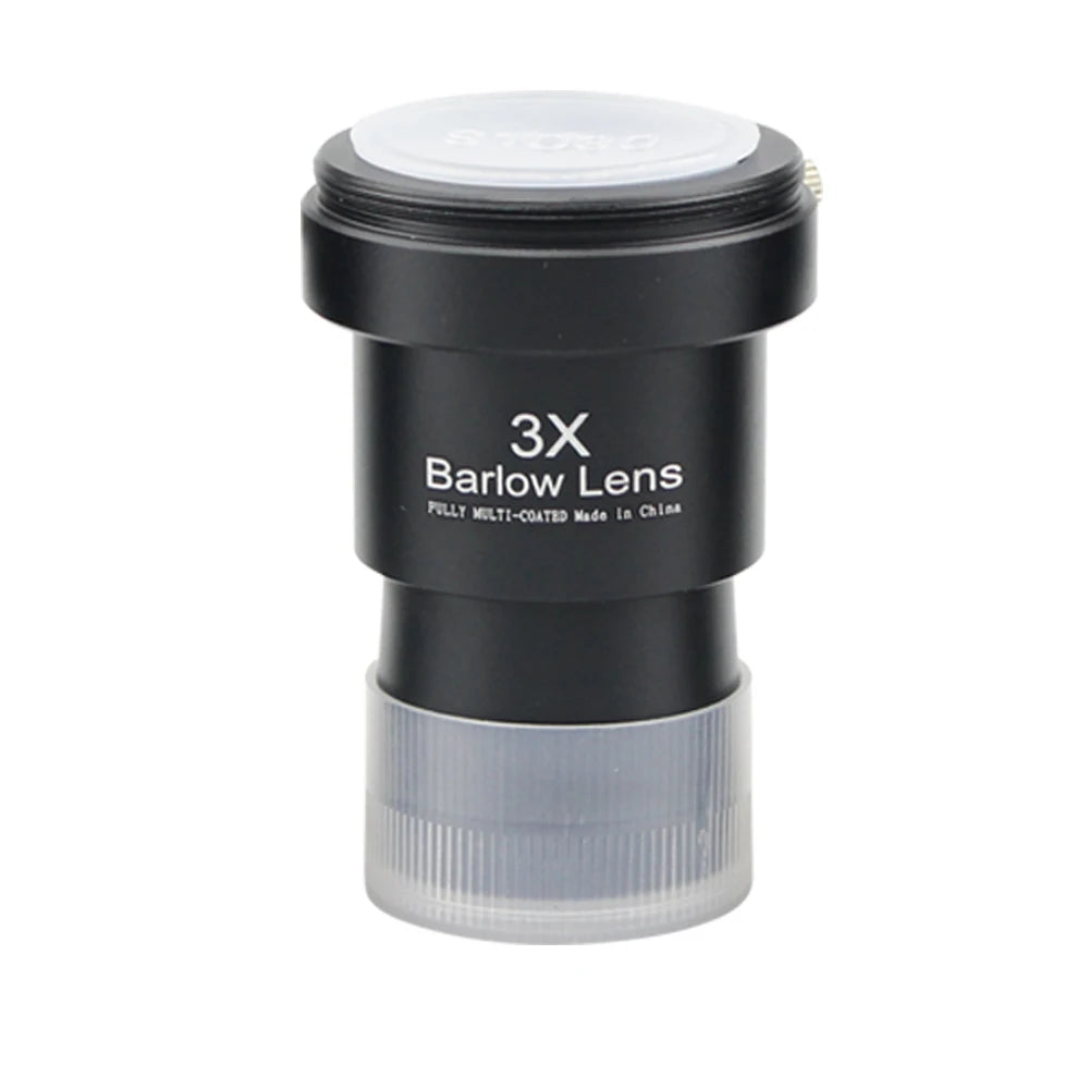 Telescope Barlow Lens 1.25" 2x 3x 5x Metal Optics with M42 Camera Thread