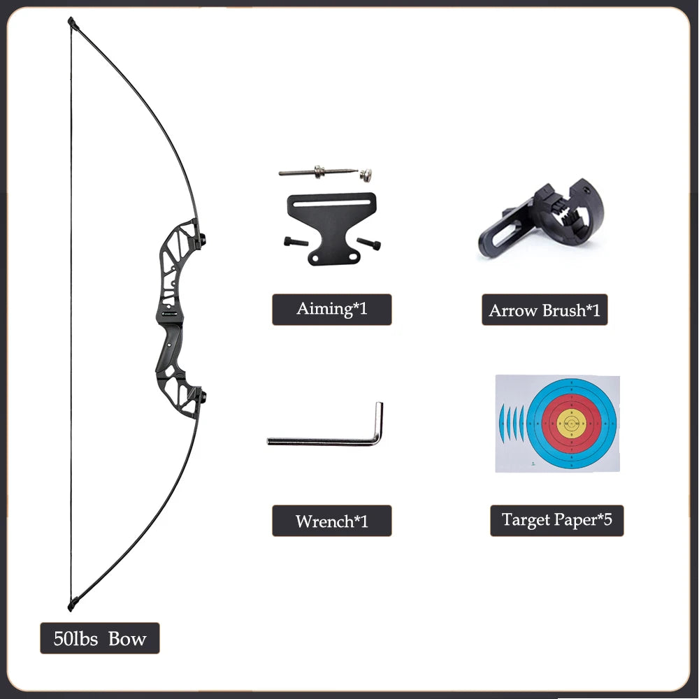 Take Down Recurve Bow 20–50lbs for Hunting and Outdoor Archery Practice