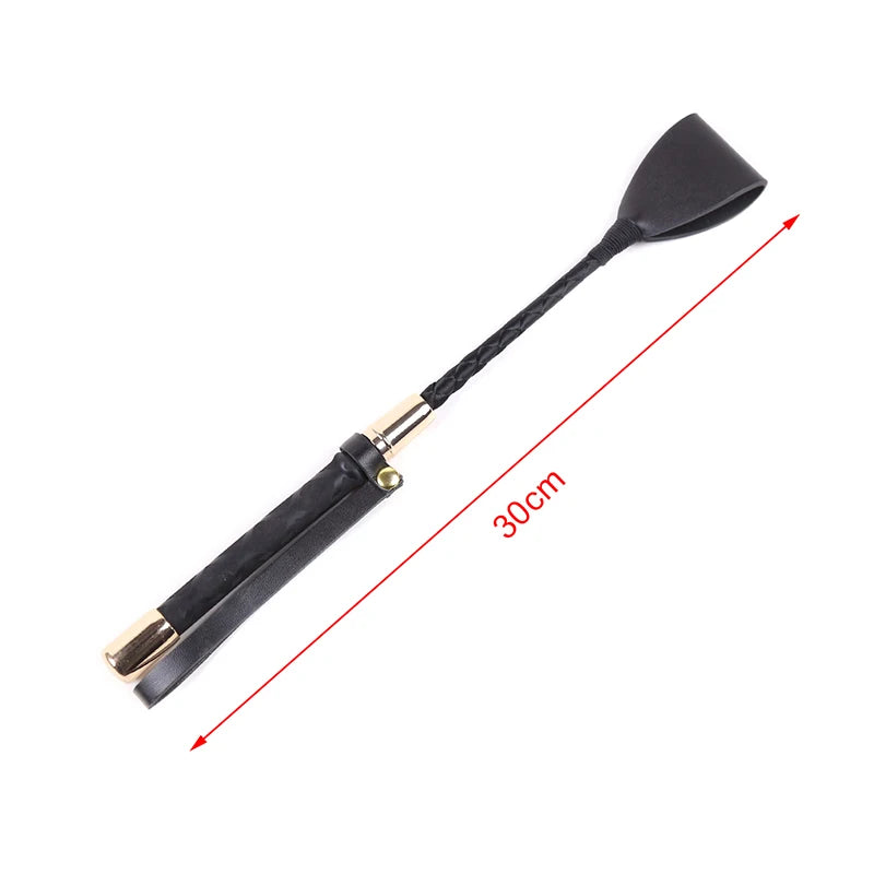 Professional Grade Riding Crop – Durable PU Leather Horse Whip with Non-Slip Handle