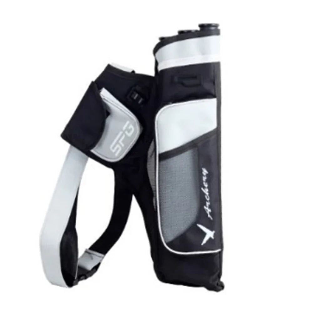 Professional Arrow Quiver – Oxford Cloth, Three-Tube Storage, Adjustable Shoulder & Waist Carry