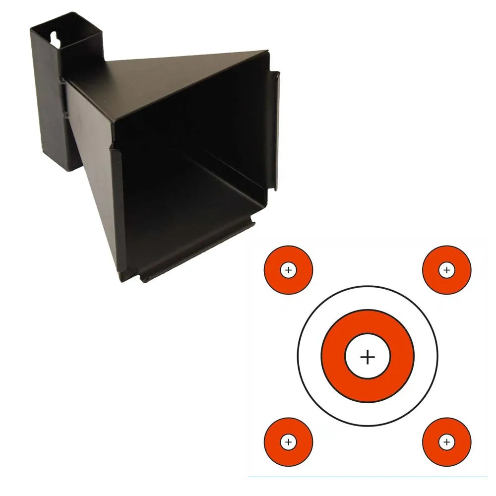 Funnel Shape Bullets Collector with Paper Targets – Airsoft and Pellet Gun Shooting
