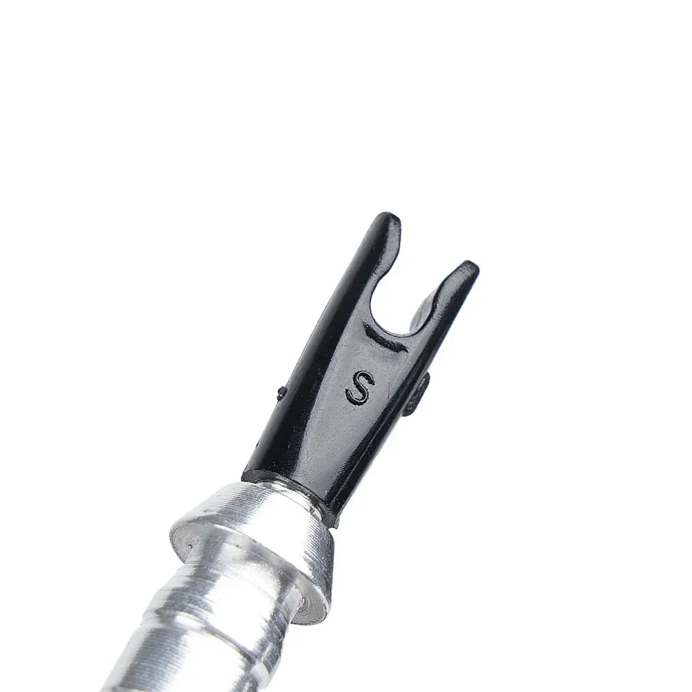 24pcs arrow pin nocks size L with aluminium pin – DIY archery accessories for 6.2mm carbon shafts