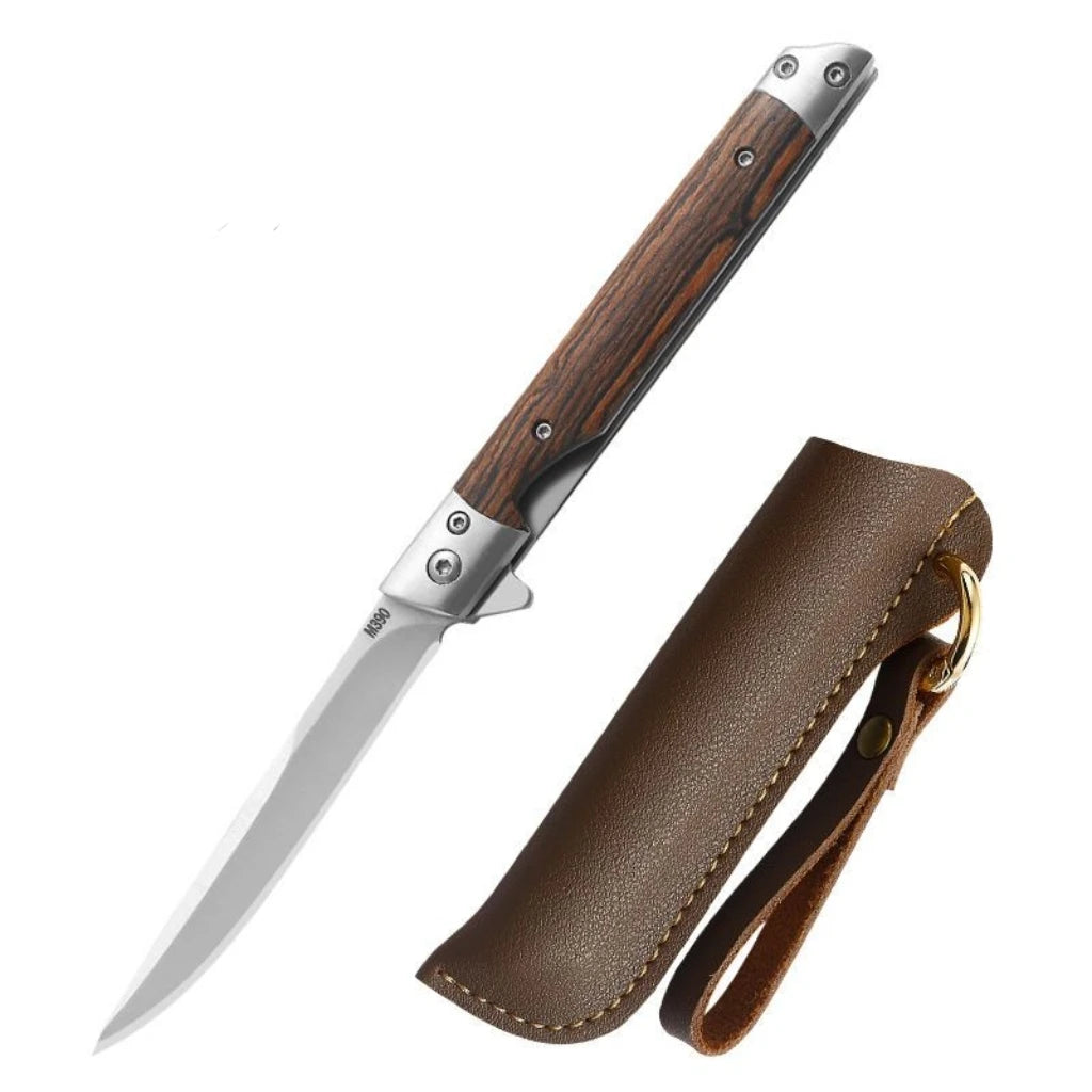 Damascus Pattern Folding Knife – Multi-Purpose High Hardness Outdoor Tool