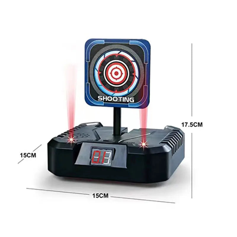 360° Rotating Electronic Scoring Target – Auto-Reset Toy Gun Accessory