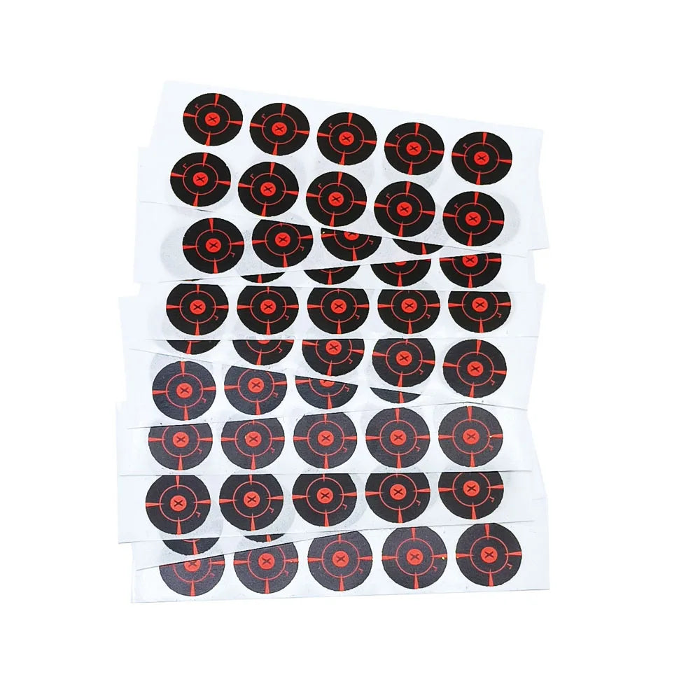 1" Self-Adhesive Splatter Shooting Targets – 100pcs Reactive Sticker Pack for Firearms
