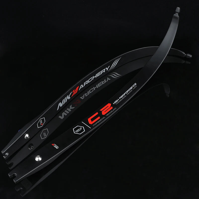 ILF recurve bow limbs C2 H25-68" – carbon fibre & fibreglass, 12–50lbs draw weight