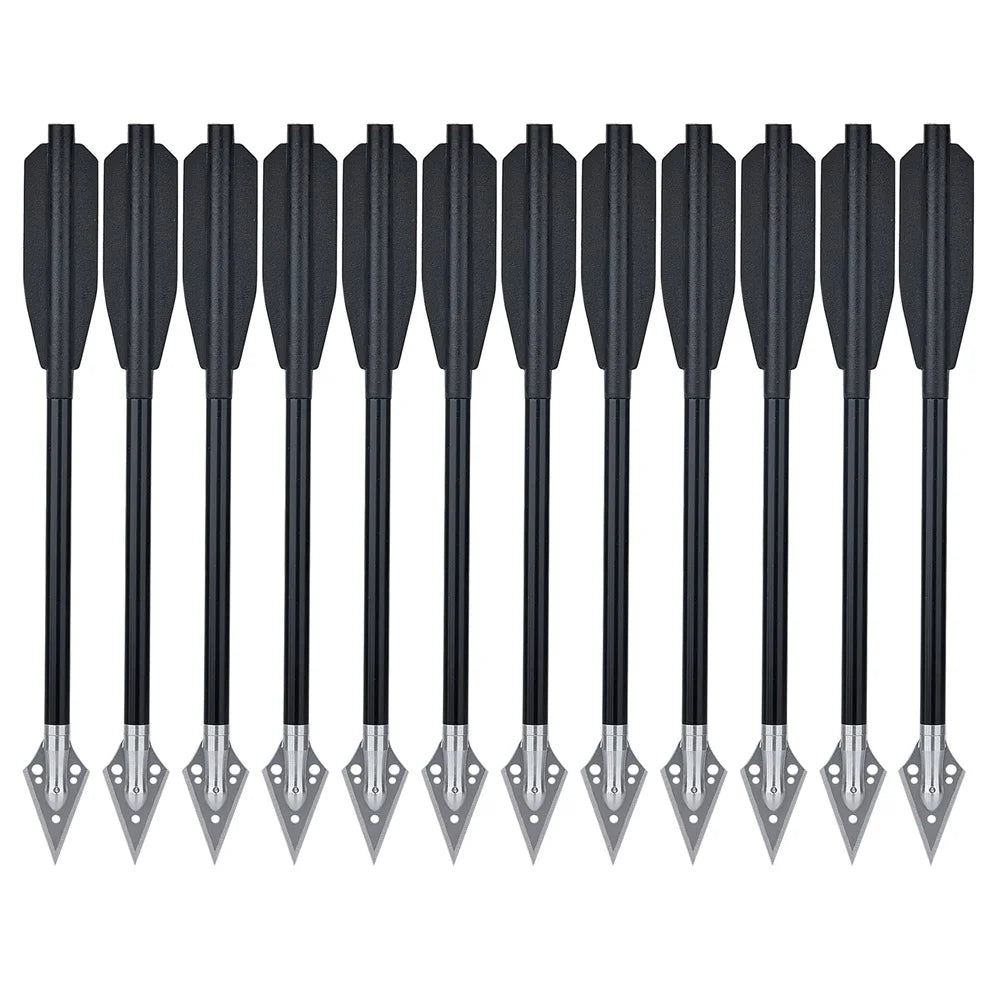 Hunting Aluminum Bolt Arrows – 6.5-inch Crossbow Bolts for 50/80lb Bows
