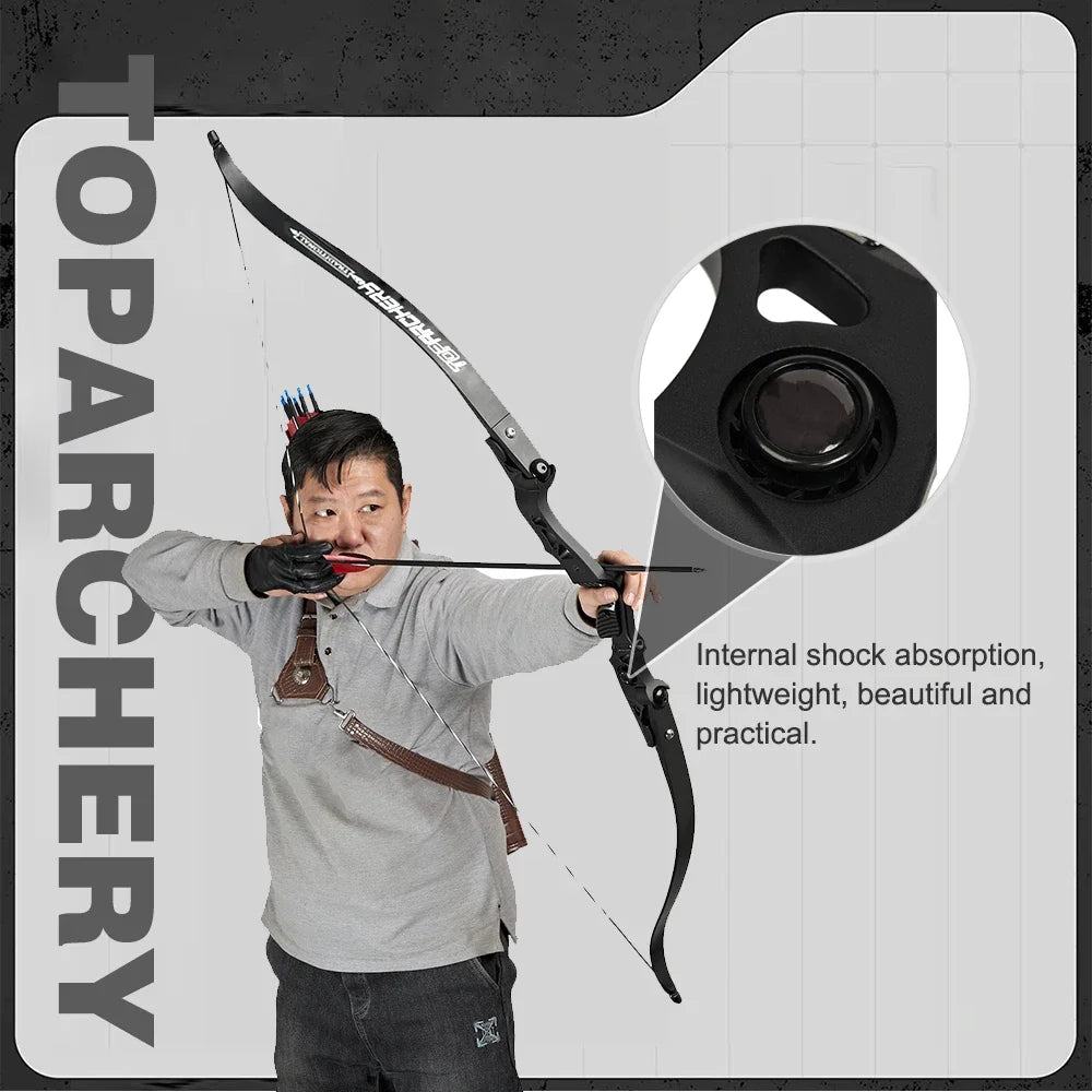 62" Takedown Recurve Bow – 25–60lbs for Target and Hunting Use