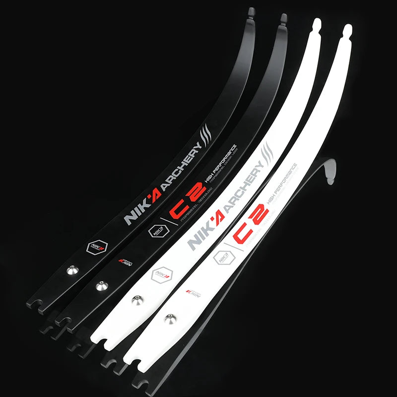 ILF recurve bow limbs C2 H25-68" – carbon fibre & fibreglass, 12–50lbs draw weight