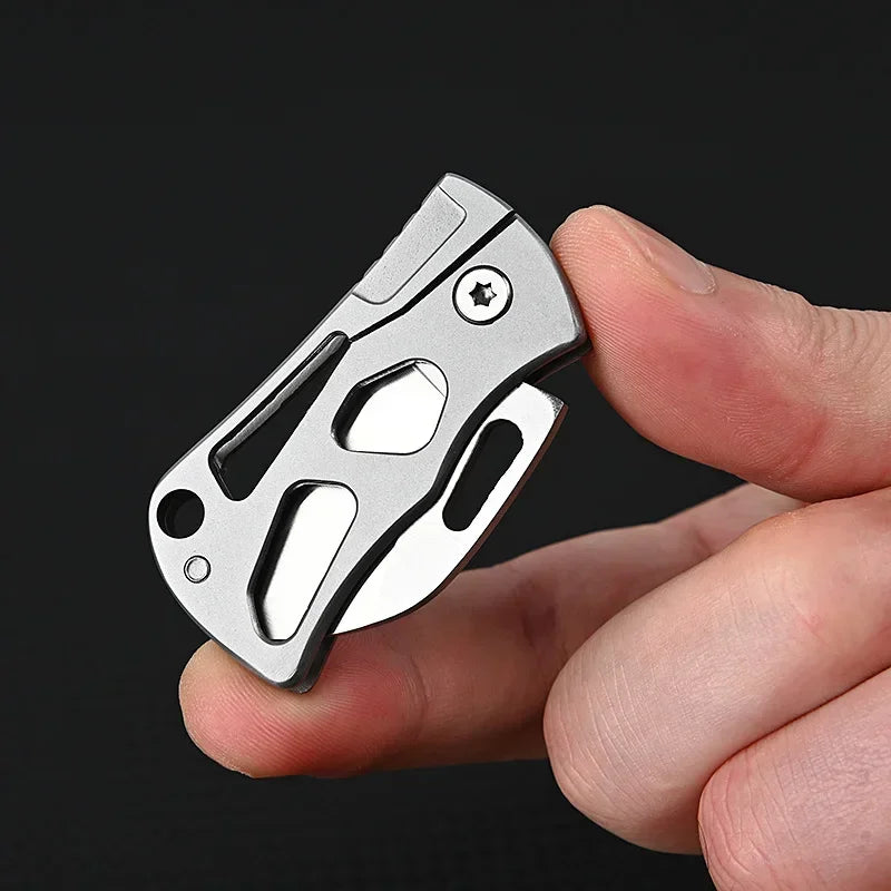 D2 Stainless Steel Mini Folding Knife – Compact EDC Pocket Tool