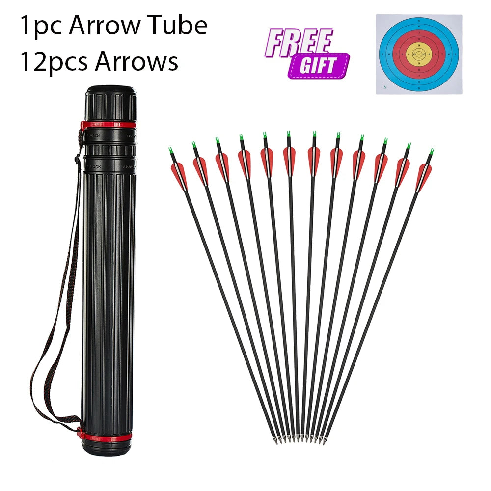 31-inch Carbon Arrows – Spine 500-550 for Recurve & Compound Bows