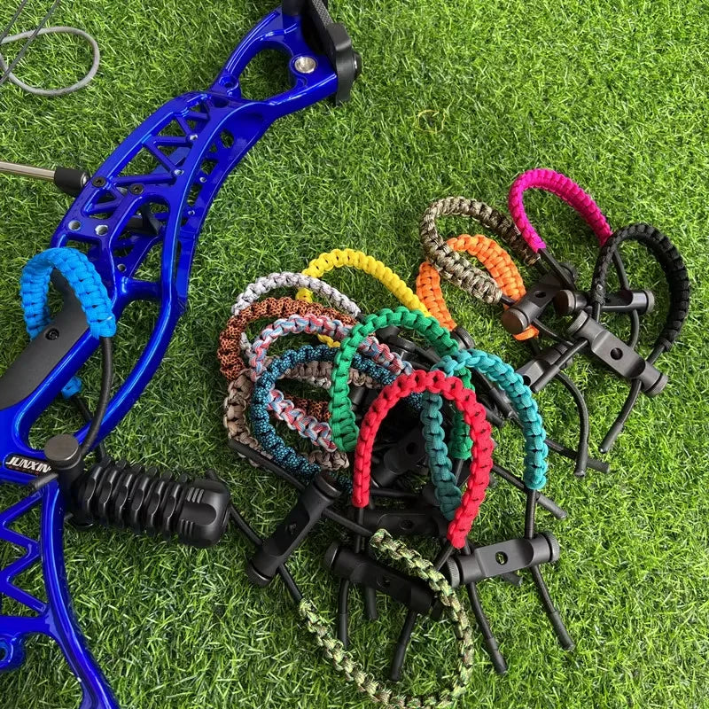 21-Color Archery Bow Wrist Sling – Adjustable Braided Parachute Cord for Recurve & Compound Bows