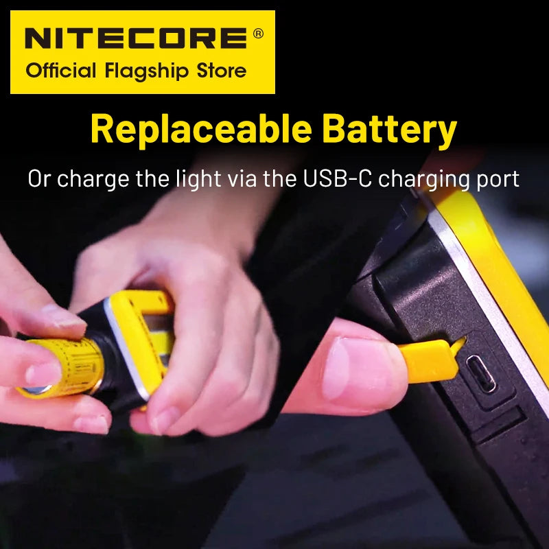 NWL20 USB-C Rechargeable Work Light – 600 Lumens, Magnetic Base, Adjustable Angle, Triple Output