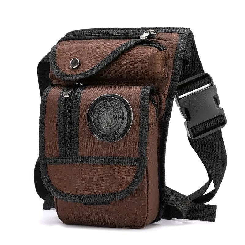 Portable Equestrian Drop Leg Bag – High-Quality Canvas & Nylon Riding Waist Pack with Large Capacity