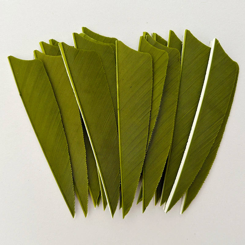 100pcs 3-Inch Shield Cut Turkey Feathers – RW Fletching for Archery & Hunting