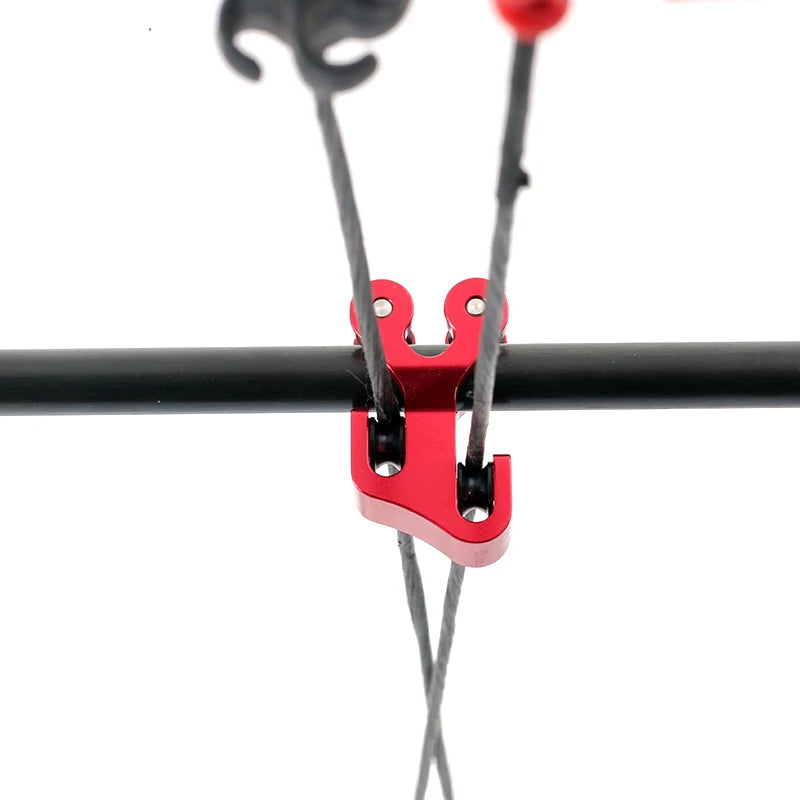 Compound Bow String Splitter with Low-Friction Pulley for Smooth Shooting