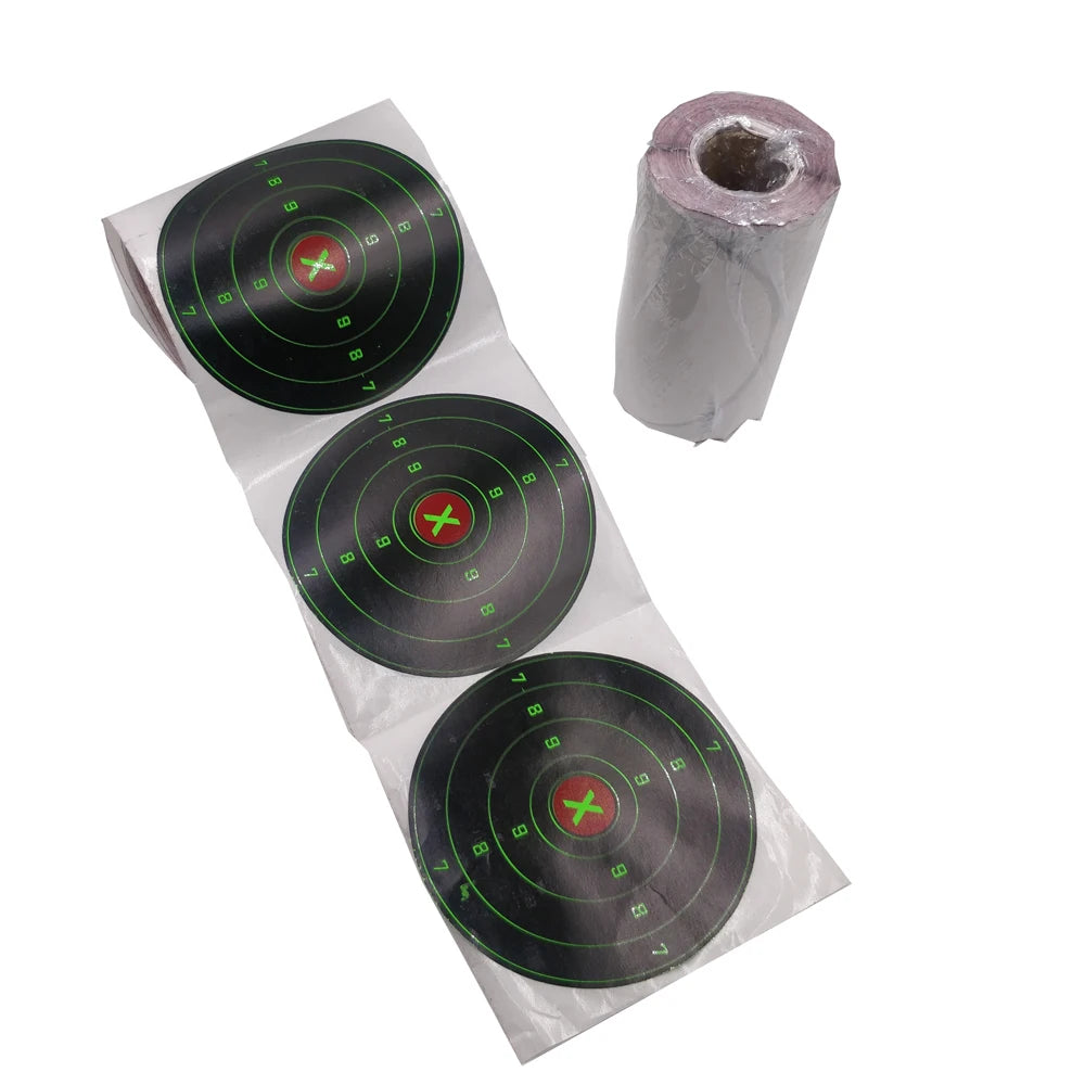 REAL 4-Inch Colour-Impact Shooting Sticker Targets – Back-Adhesive, 20 or 100 Pack