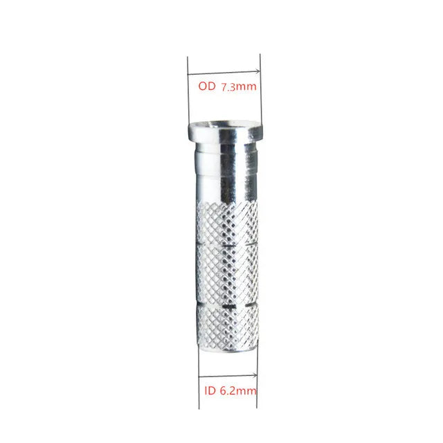 50pcs Aluminium Inserts for 6.2mm ID Carbon Arrow Shafts – Archery Hunting Use