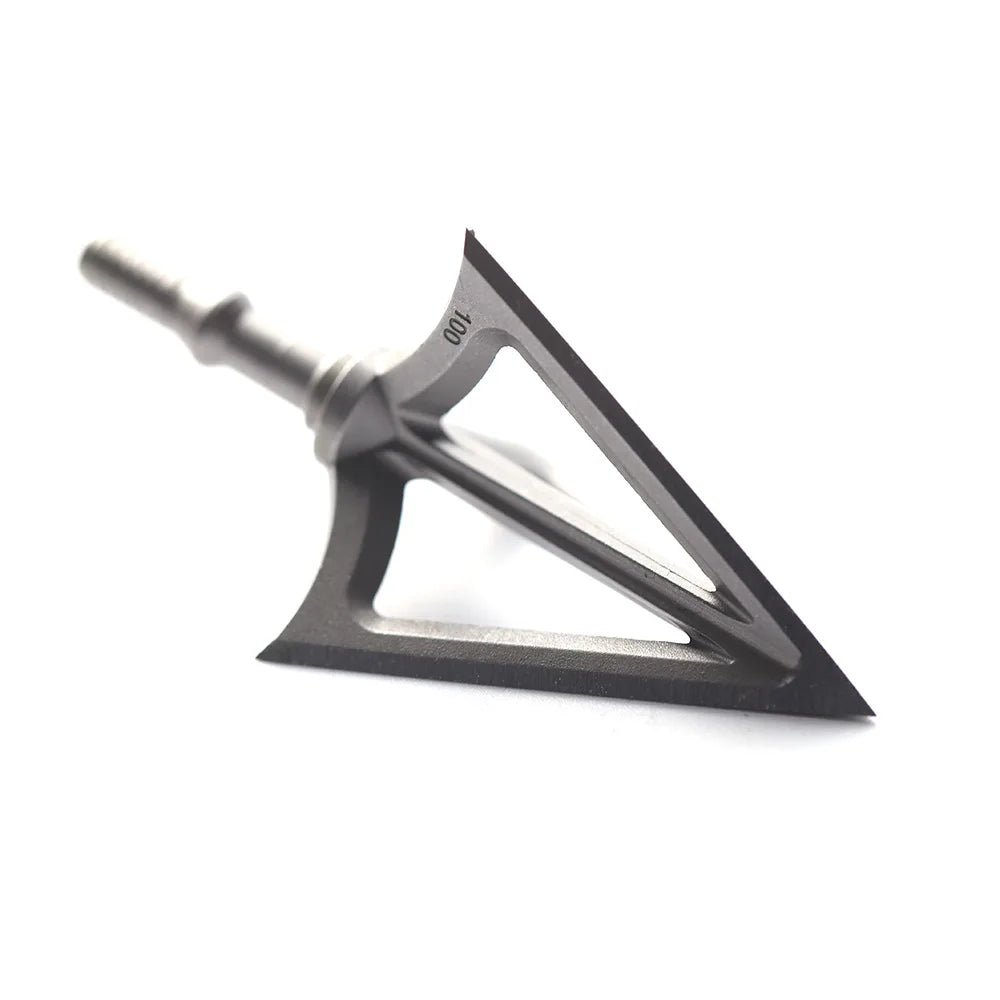 3/6/12pcs Archery Broadheads – 100/125 Grain Stainless Steel 3-Blade Hunting Tips