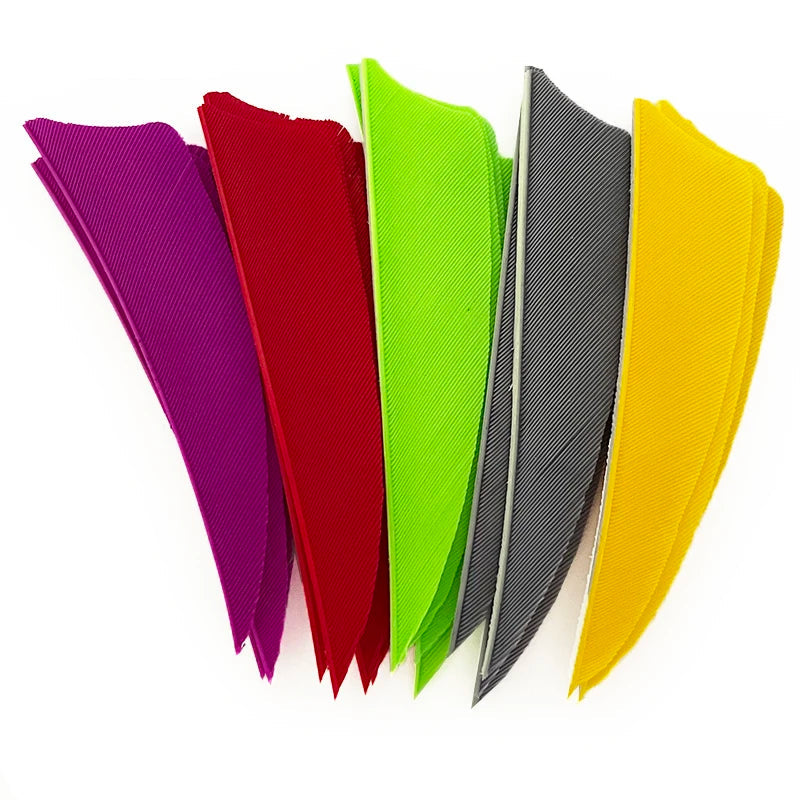50pcs 3-Inch Natural Turkey Feather Fletching – Shield Cut RW for Archery